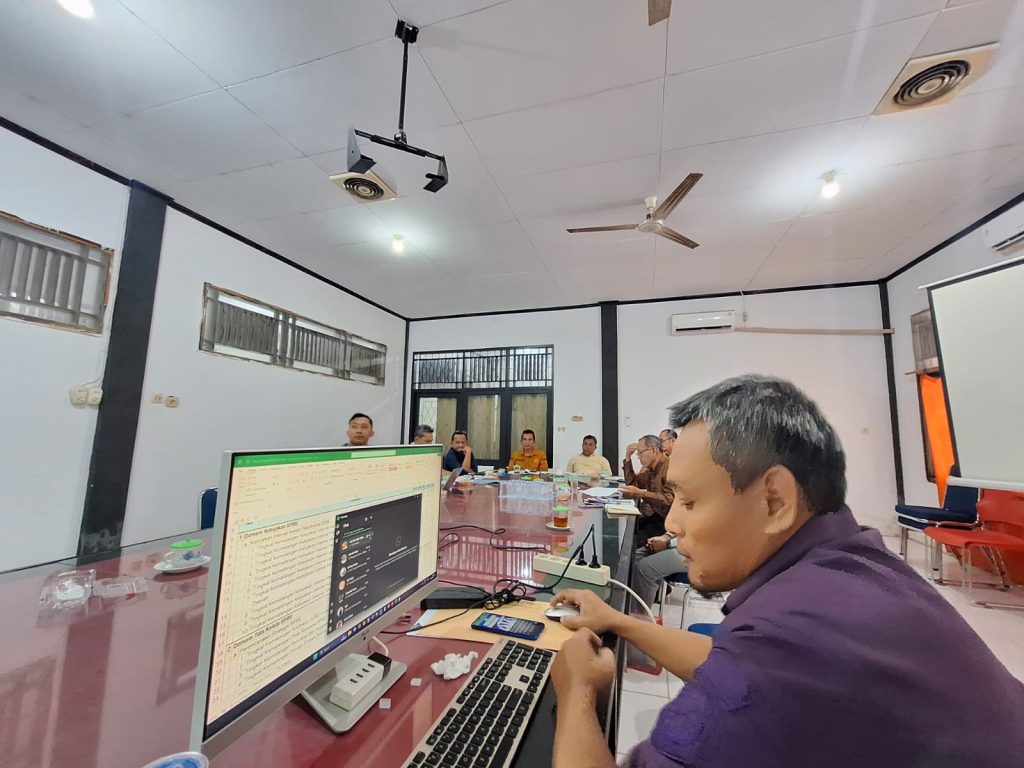 Rapat Evaluasi Laporan Hasil Pemantauan SPBE Pemerintah Kabupaten Sambas Tahun 2023